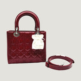 LADY DIOR BAG | RED PATENT