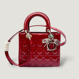 LADY DIOR BAG | RED PATENT