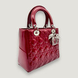 LADY DIOR BAG | RED PATENT