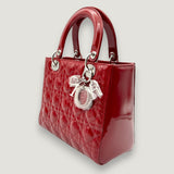 LADY DIOR BAG | RED PATENT