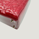 LADY DIOR BAG | RED PATENT