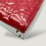 LADY DIOR BAG | RED PATENT