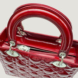 LADY DIOR BAG | RED PATENT