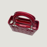 LADY DIOR BAG | RED PATENT