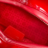 LADY DIOR BAG | RED PATENT