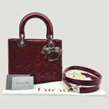 LADY DIOR BAG | RED PATENT