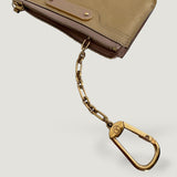 LOUIS VUITTON KEY POUCH | MONOGRAM PATENT BEIGE