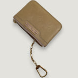 LOUIS VUITTON KEY POUCH | MONOGRAM PATENT BEIGE