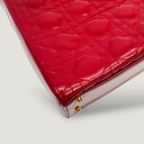 LADY DIOR BAG | RED PATENT