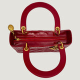 LADY DIOR BAG | RED PATENT