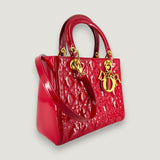 LADY DIOR BAG | RED PATENT