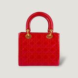 LADY DIOR BAG | RED PATENT