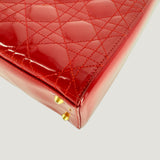 LADY DIOR BAG | RED PATENT