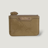 LOUIS VUITTON KEY POUCH | MONOGRAM PATENT BEIGE