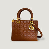 LADY DIOR BAG | BROWN